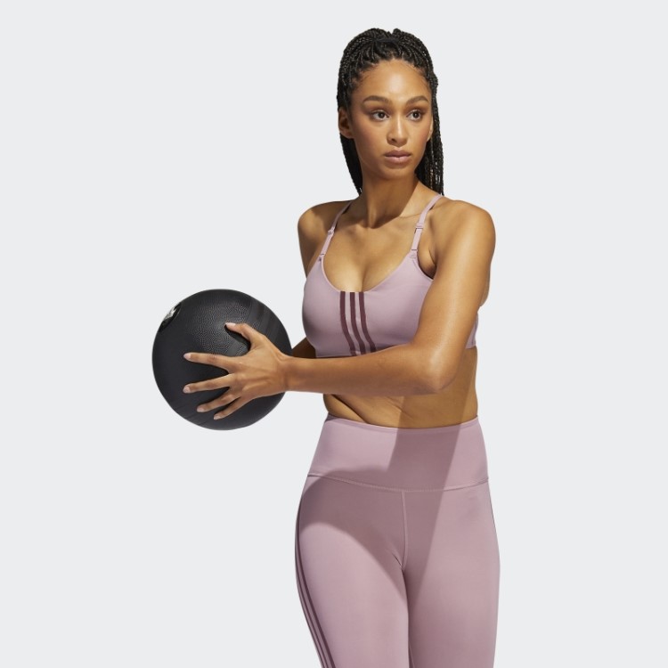 Sutiã Adidas Aeroimpact Training Light-support Fashion Lilás