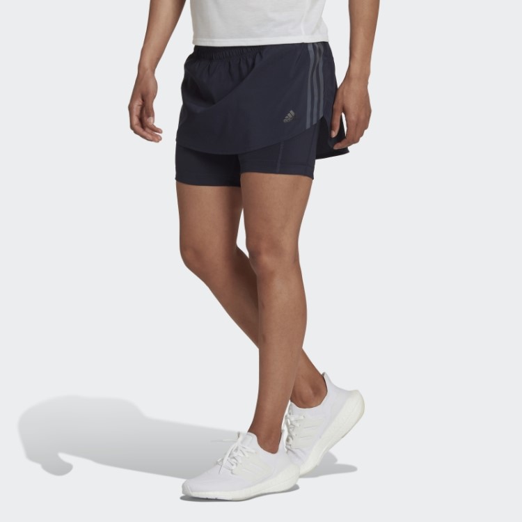 Adidas Run Icons 3 Listras Running Skort Ink
