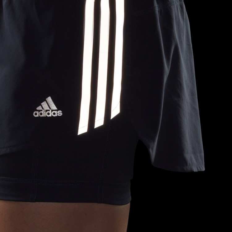Adidas Run Icons 3 Listras Running Skort Ink