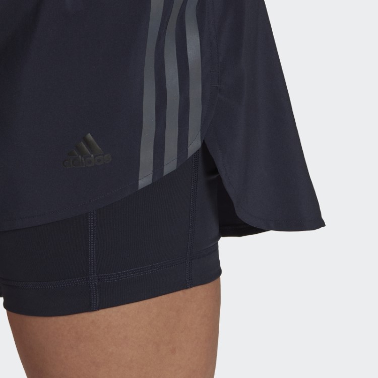 Adidas Run Icons 3 Listras Running Skort Ink