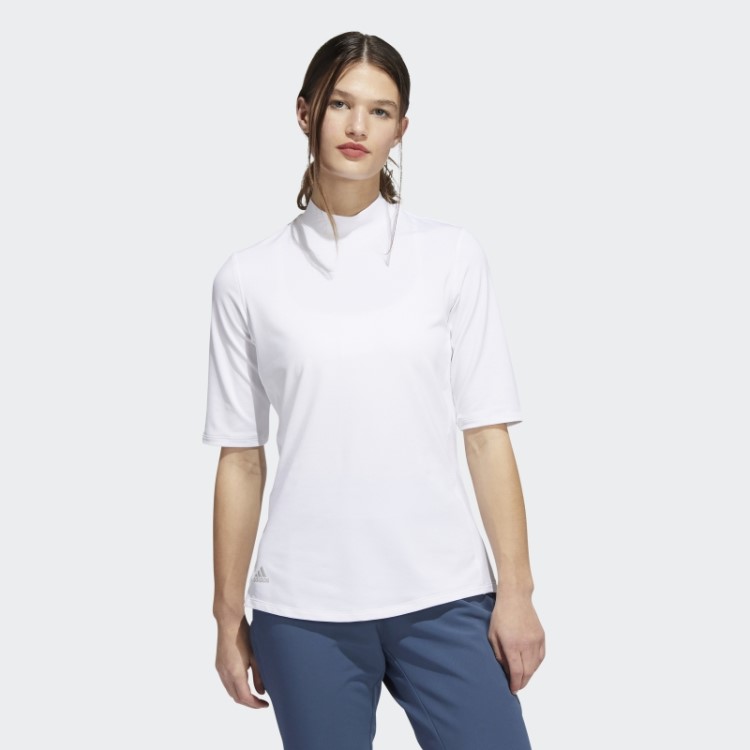 Essentials Mock Camisa Polo Adidas Branca