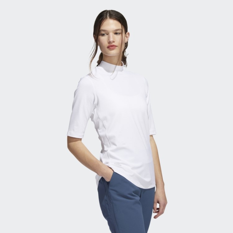 Essentials Mock Camisa Polo Adidas Branca