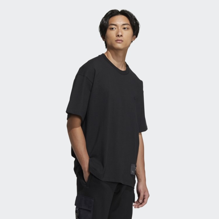 Camiseta Manga Curta Adidas Preta Com Zíper