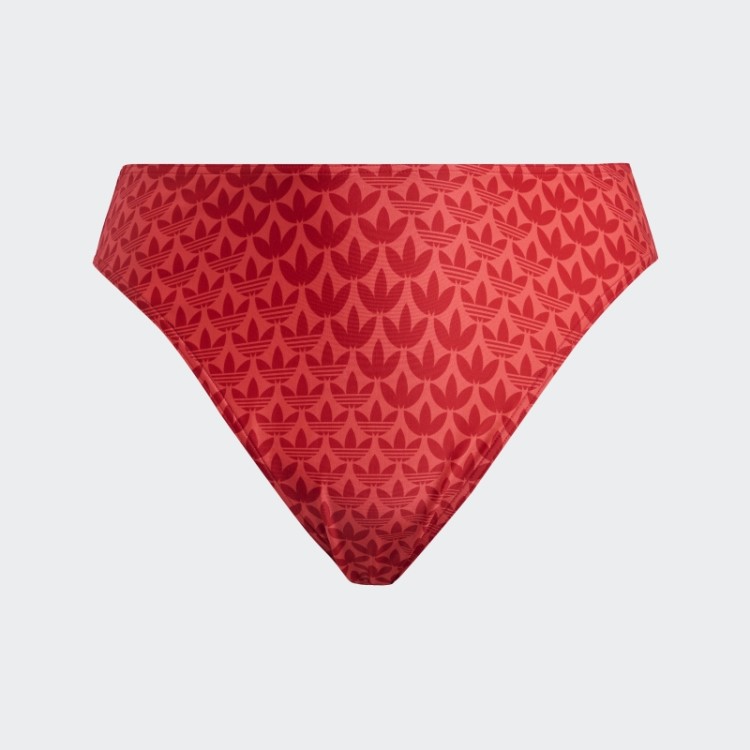 Cueca De Biquíni Vermelho Adidas Originals Com Monograma (tamanho Grande)