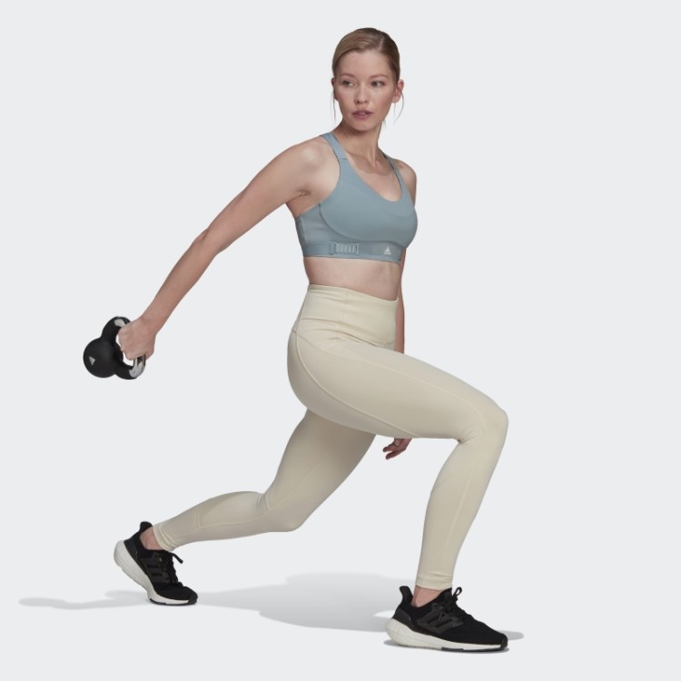 Meia-calça De Treino Hiperglam Adidas Branca