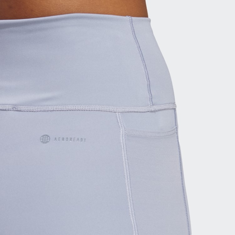 Leggings 7/8 De Alta Intensidade Adidas Silver Violet Train Essentials