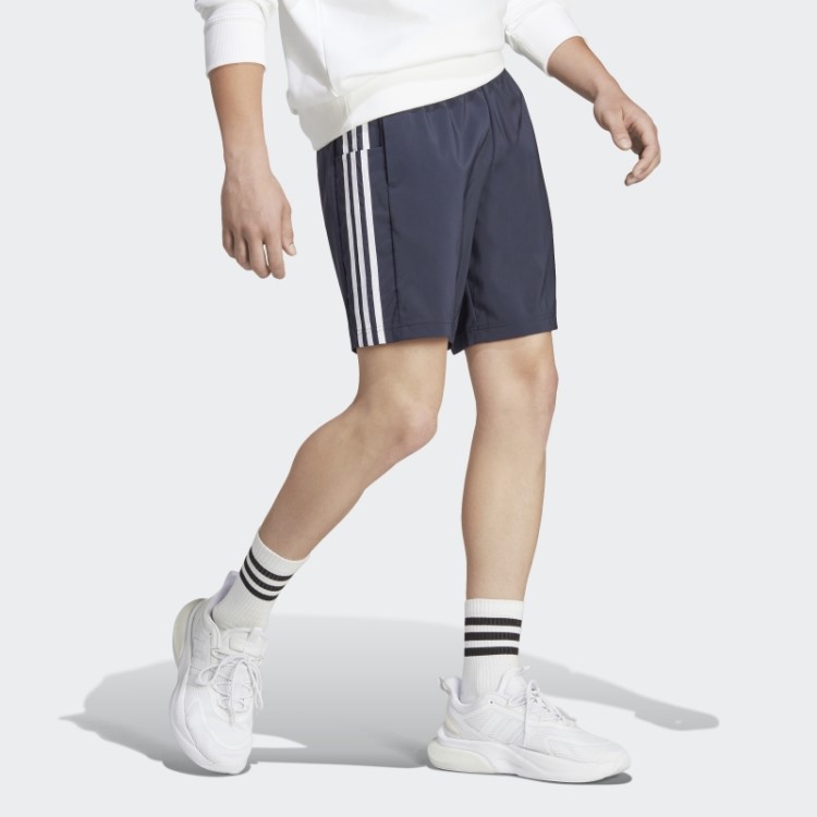 Bermuda Elegante Adidas Aeroready Essentials Chelsea Com As Três Listras Branco