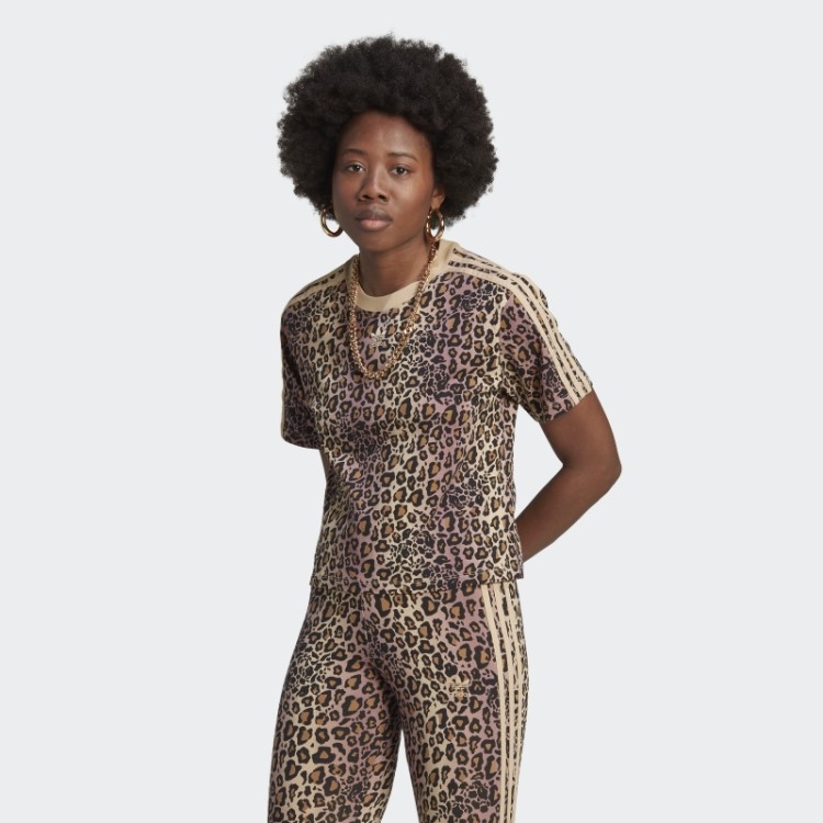 Camiseta Com Estampa Allover Preta Adidas
