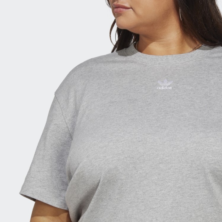Camiseta Adicolor Essentials Cinza Médio Adidas (tamanho Grande)