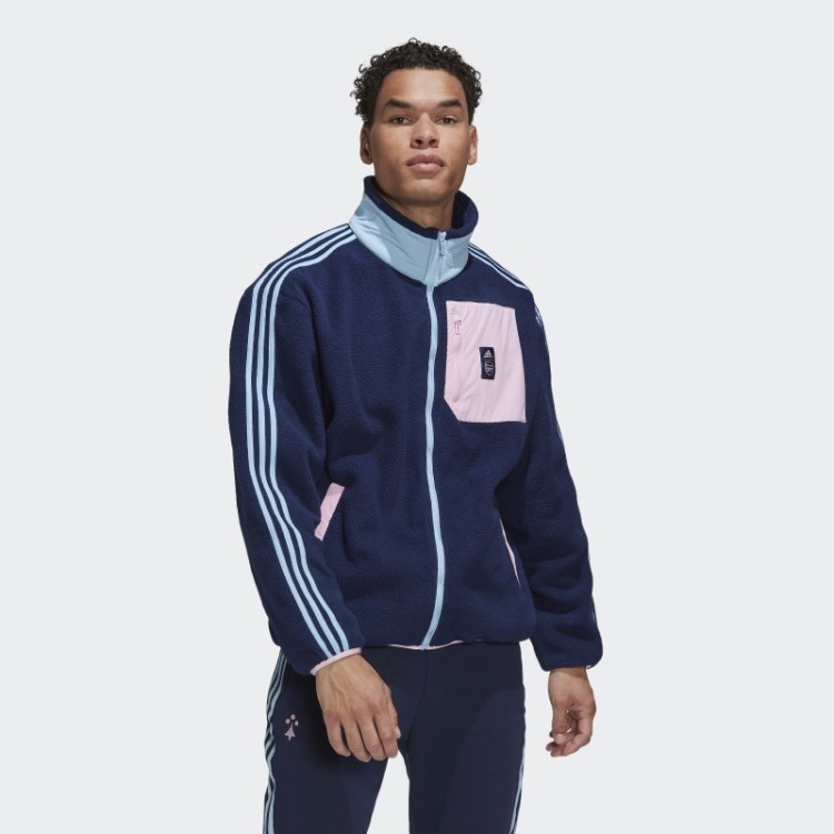Jaqueta De Lã Adidas Arsenal Lifestyler Azul Marinho