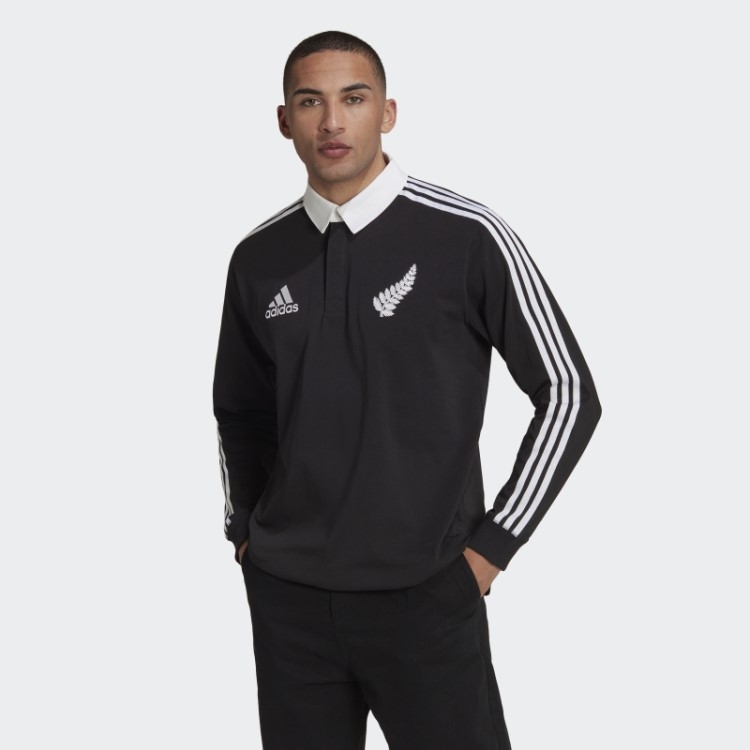 Camisa Polo Adidas Black All Black Rugby Heritage
