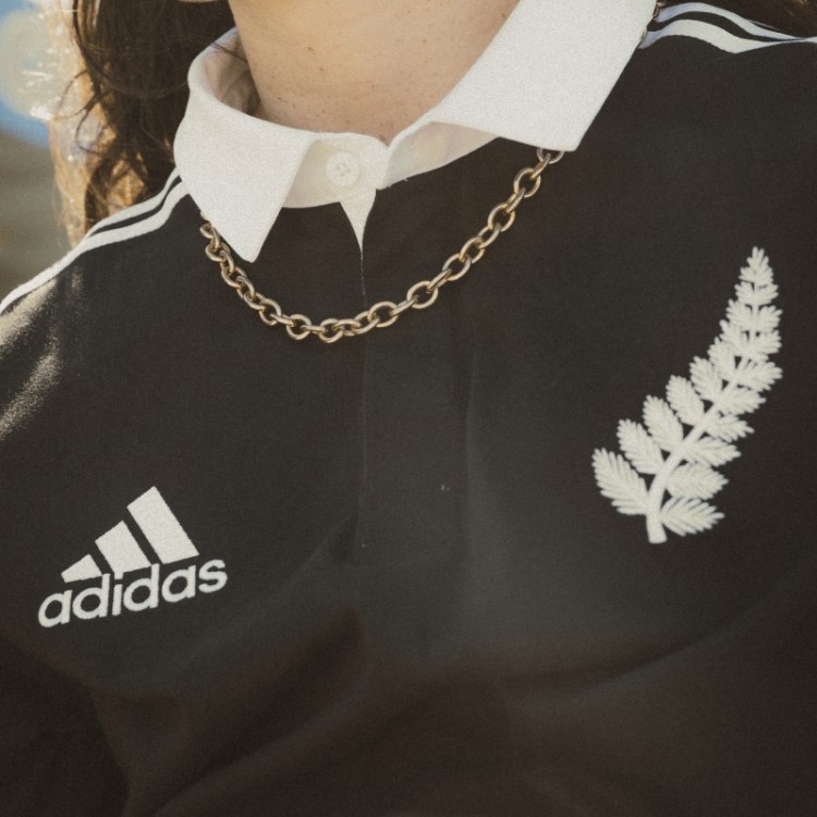 Camisa Polo Adidas Black All Black Rugby Heritage