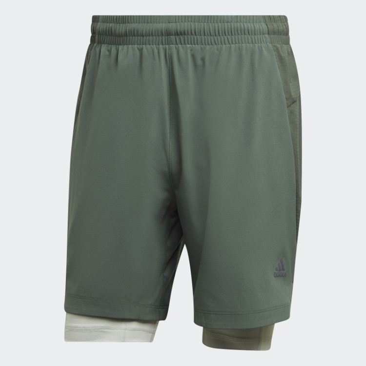 Bermuda De Treino Hiit Spin Verde óxido Adidas