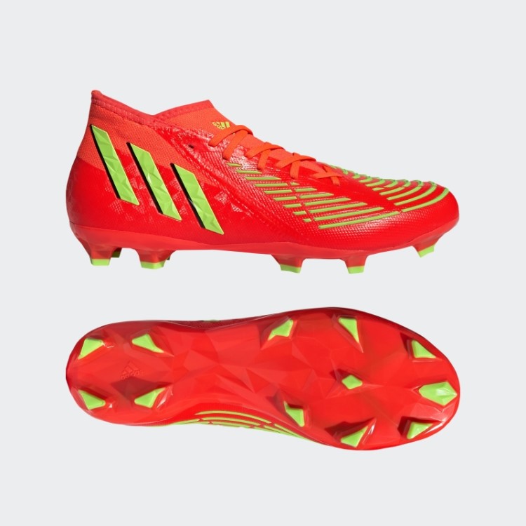 Red Predator Edge.2 Chuteiras De Futebol Para Terreno Firme Adidas