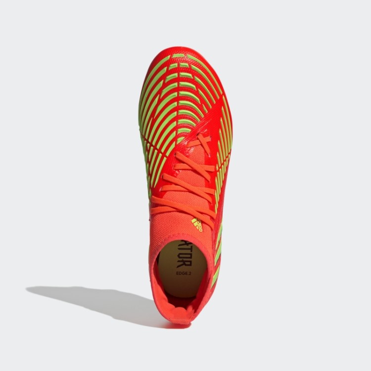 Red Predator Edge.2 Chuteiras De Futebol Para Terreno Firme Adidas