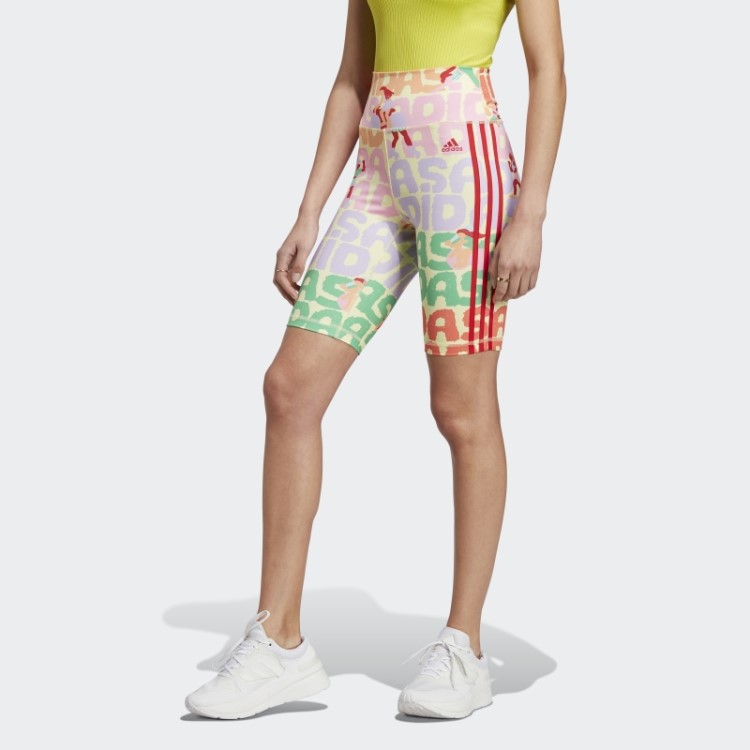 Bermuda Bike Adidas X Farm Rio Pérola Citrine Hot
