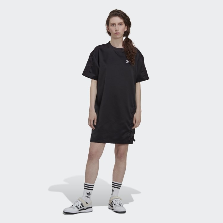 Adidas Always Original Vestido Preto Com Renda