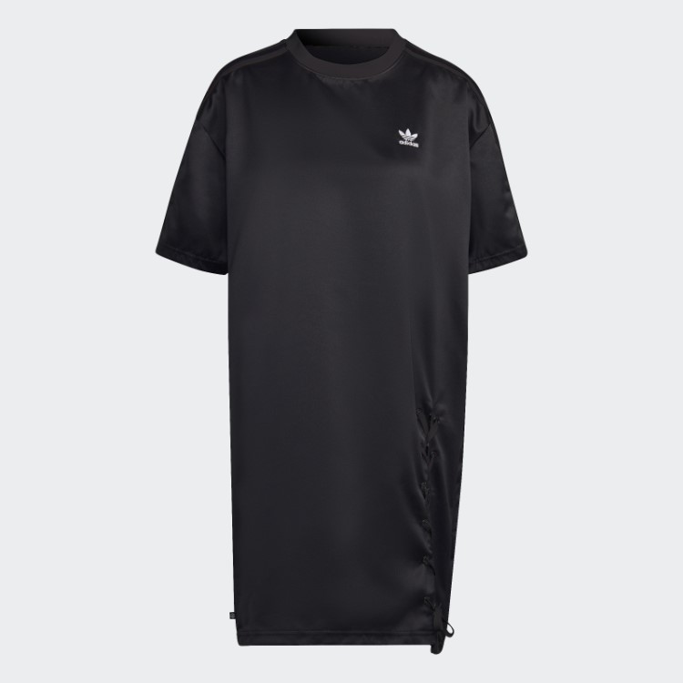 Adidas Always Original Vestido Preto Com Renda
