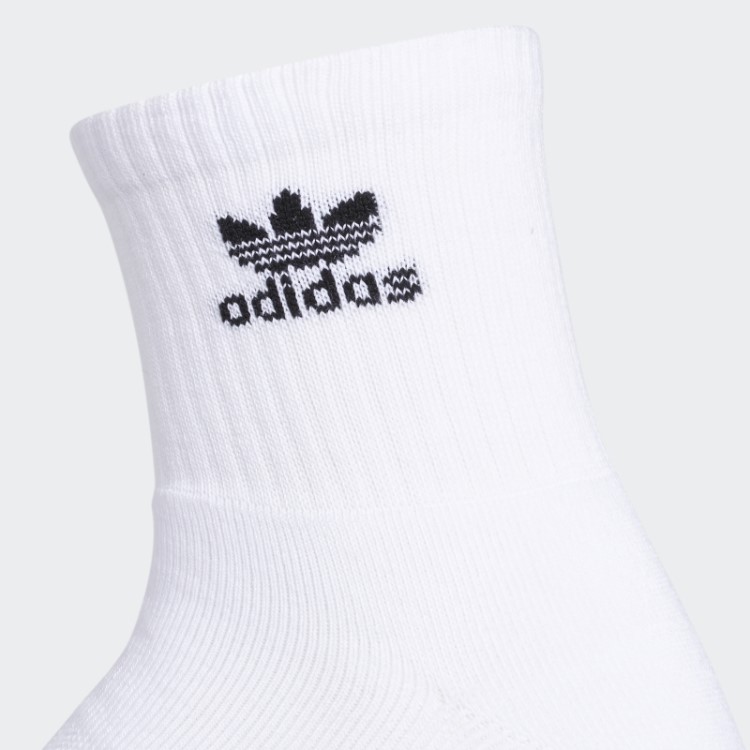 Meias Brancas Trefoil 6 Pares Adidas