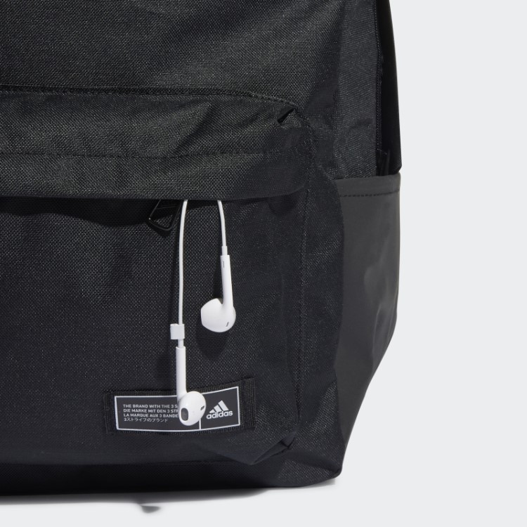 Mochila Adidas Classic 3 Listras Branca
