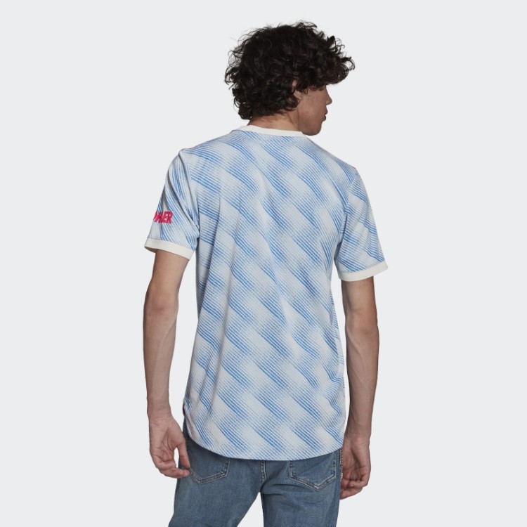 Adidas White Manchester United 21/22 Away Camisa Autêntica