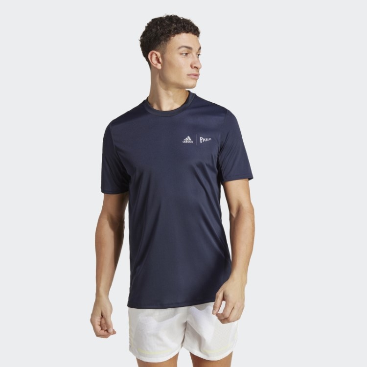 Camiseta De Corrida Adidas X Parley Fashion Com Tinta