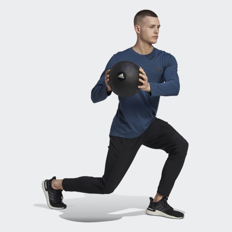 Camiseta Esportiva De Manga Longa Com Design Aeroready Navy 2 Move Feelready Adidas