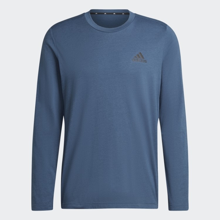 Camiseta Esportiva De Manga Longa Com Design Aeroready Navy 2 Move Feelready Adidas