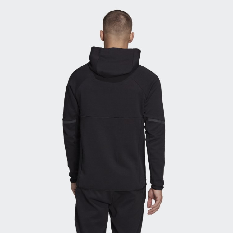 Jaqueta Com Zíper Integral Adidas Black Designed For Gameday