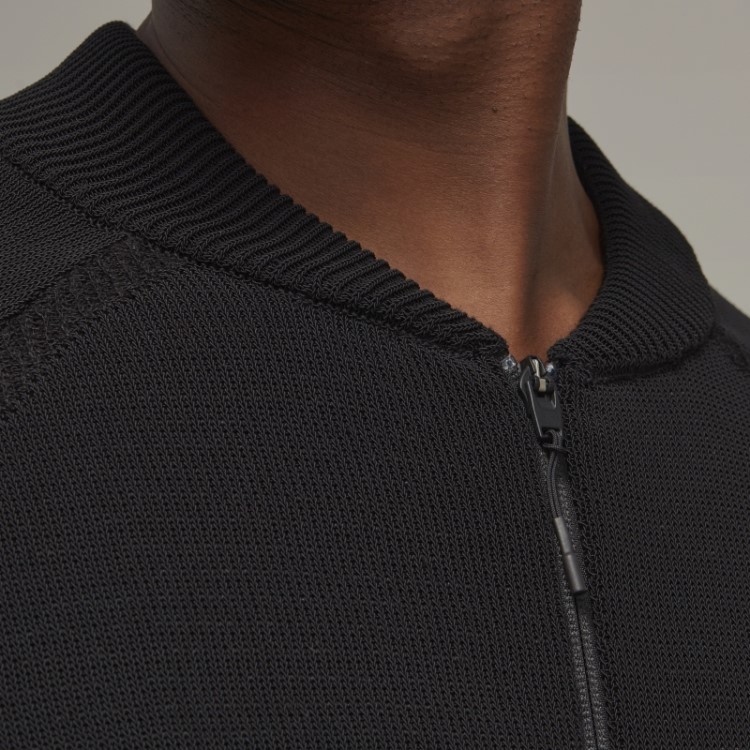 Suéter Clássico De Malha Adidas Y-3 Com Zíper Completo