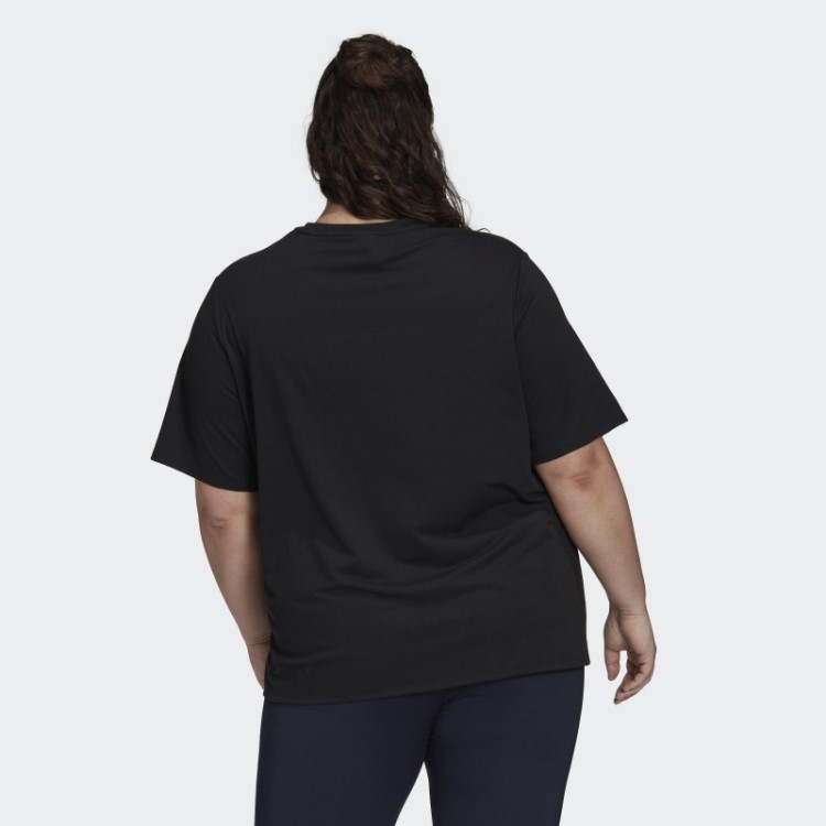 T-shirt Com As 3 Riscas Train Icons (tamanho Grande) Preto Adidas