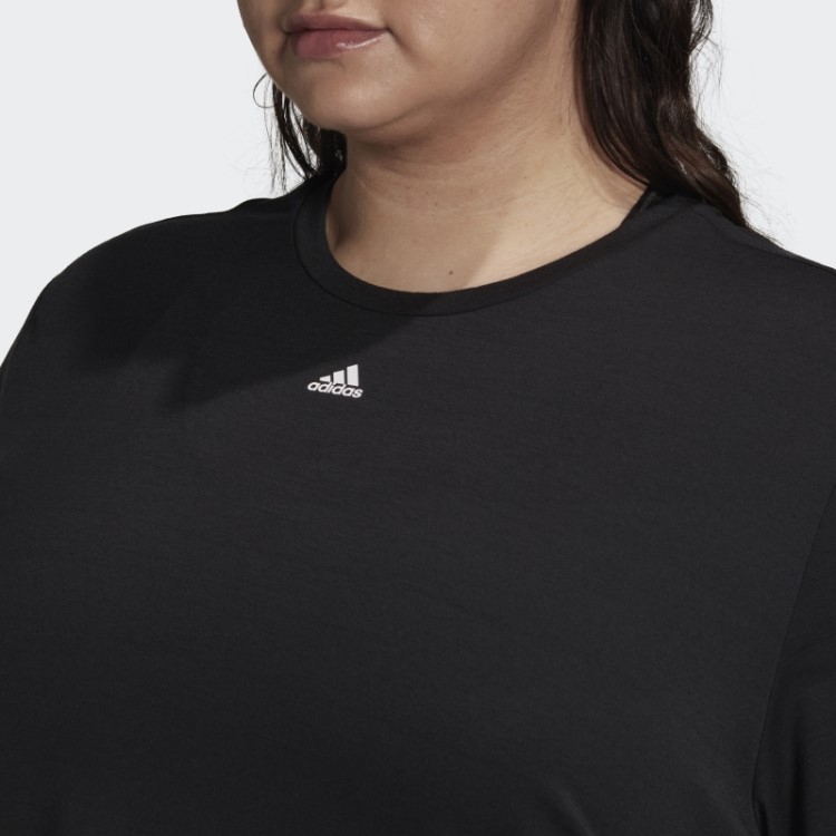 T-shirt Com As 3 Riscas Train Icons (tamanho Grande) Preto Adidas