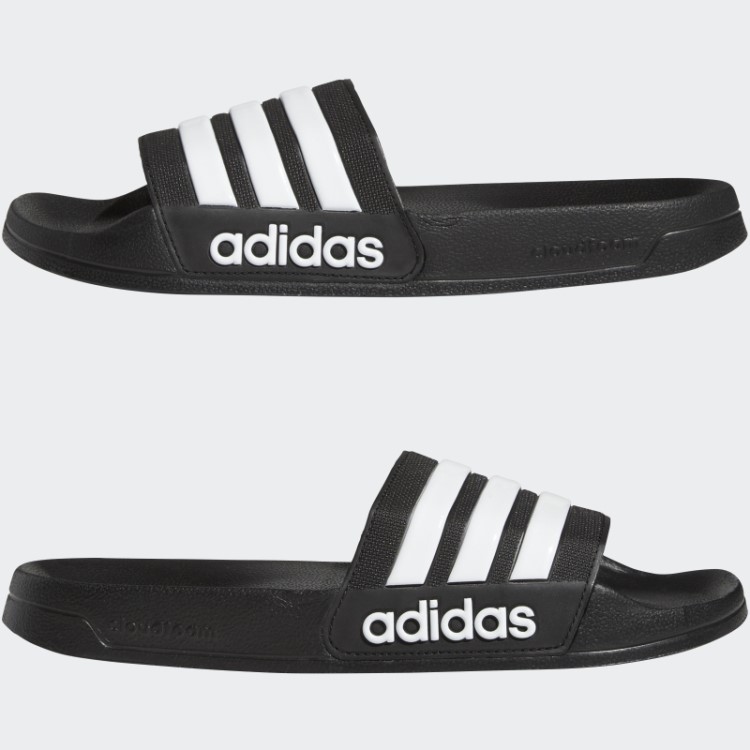 Chinelos De Banho Adilette Preto/branco Da Adidas