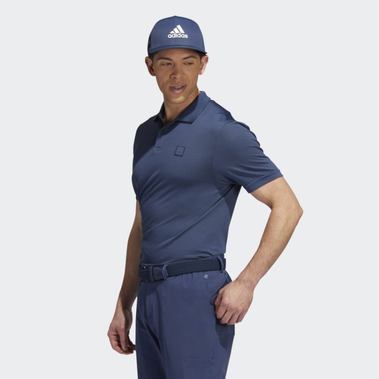 Camisa Polo Adidas Go-to Sem Costura Azul Marinho