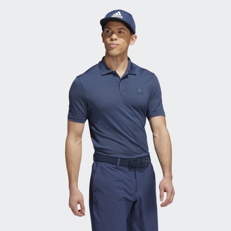 Camisa Polo Adidas Go-to Sem Costura Azul Marinho