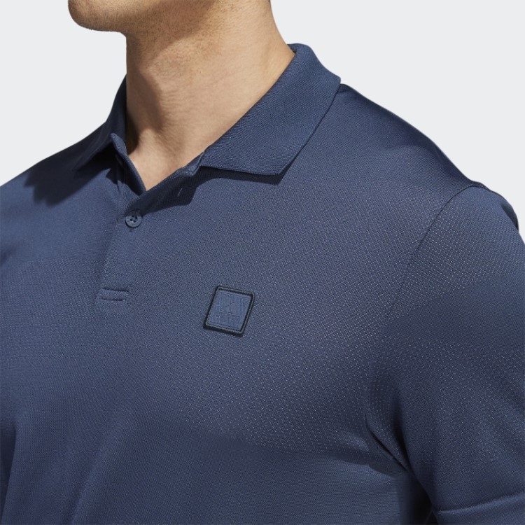 Camisa Polo Adidas Go-to Sem Costura Azul Marinho