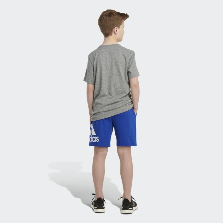 Adidas Royal Blue Essential French Terry Distintivo De Shorts Esportivos
