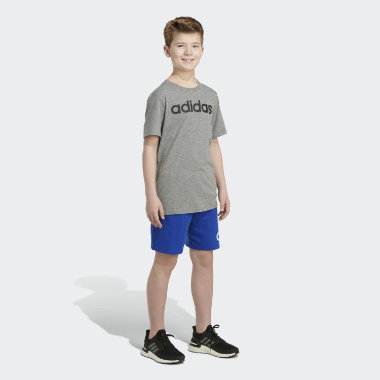 Adidas Royal Blue Essential French Terry Distintivo De Shorts Esportivos