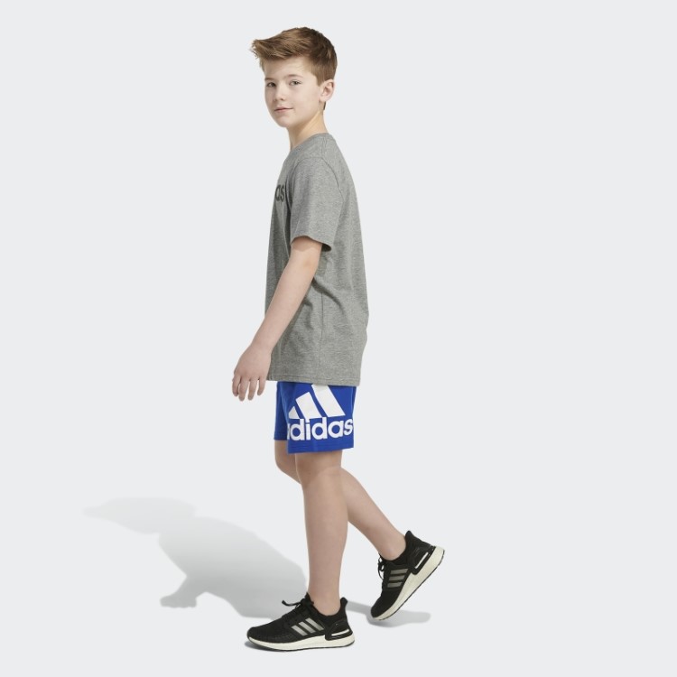 Adidas Royal Blue Essential French Terry Distintivo De Shorts Esportivos