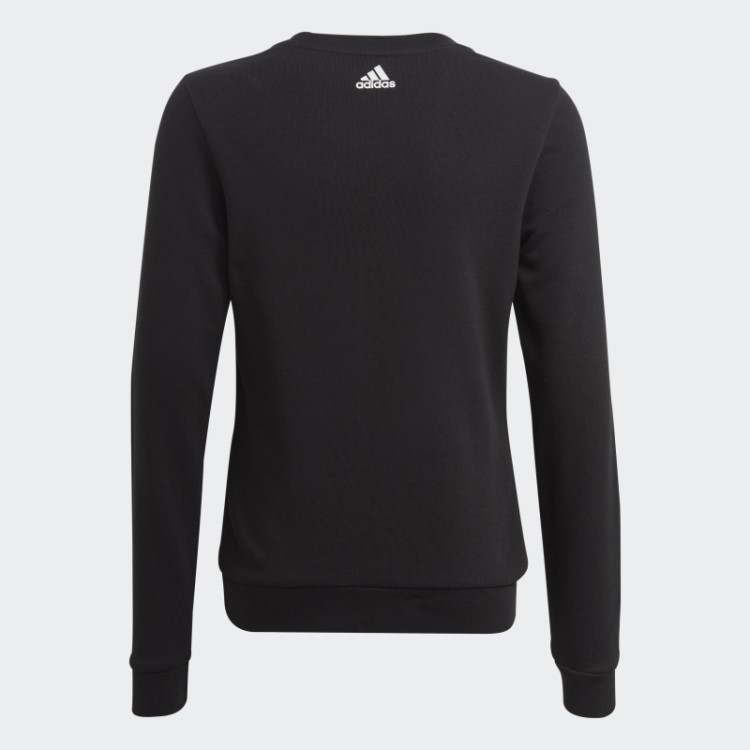 Adidas Essentials Moletom De Algodão Com Logo Grande Preto