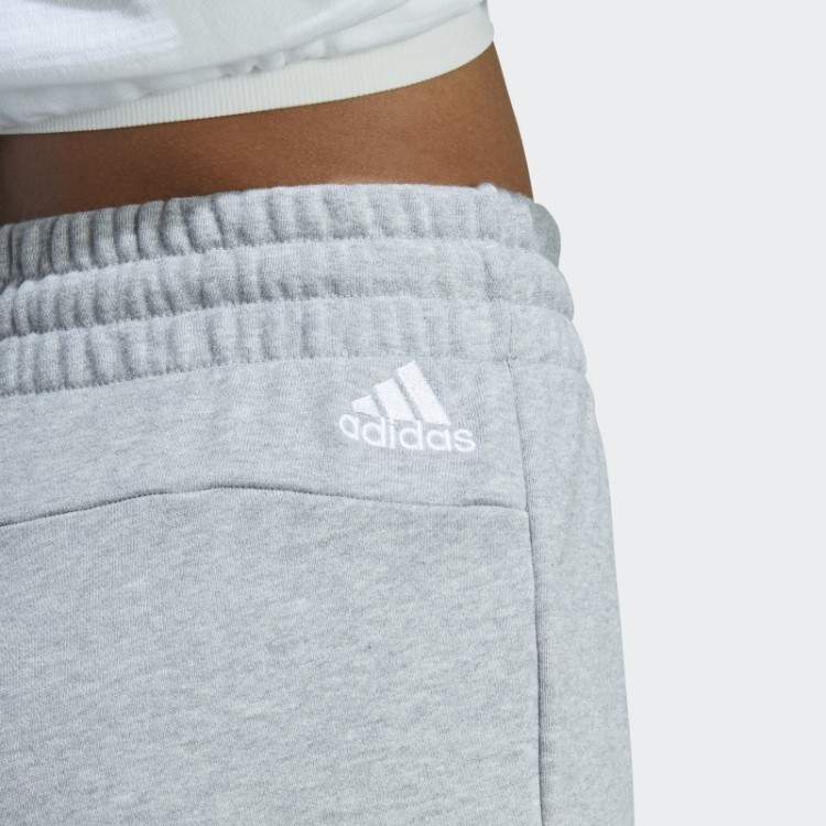Short Cinza Médio Adidas Essentials Linear French Terry