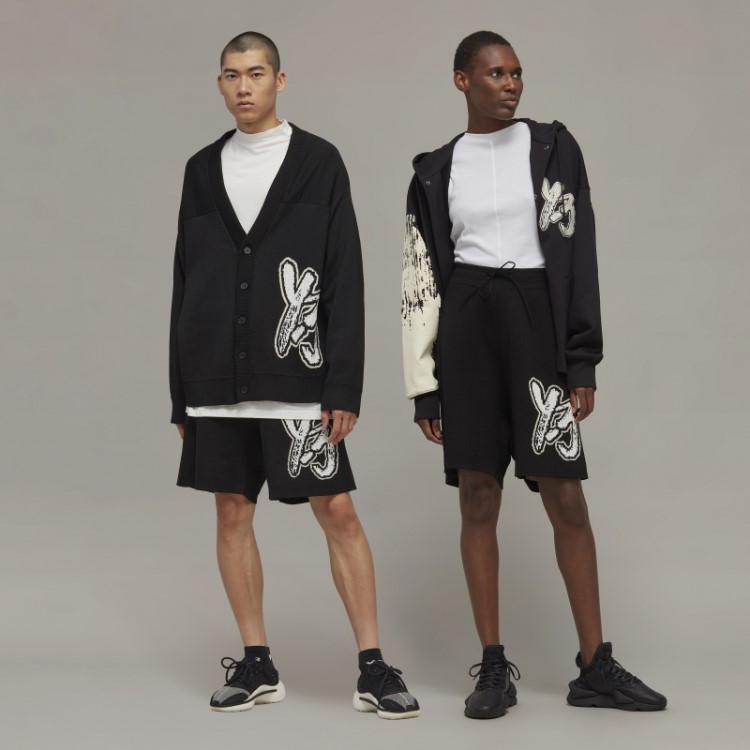 Bermuda De Tricô Com Logo Y-3 Adidas