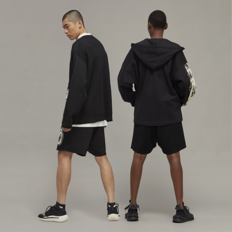 Bermuda De Tricô Com Logo Y-3 Adidas
