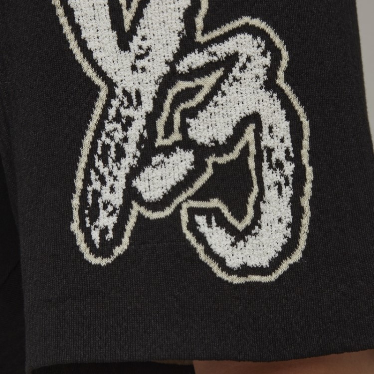 Bermuda De Tricô Com Logo Y-3 Adidas