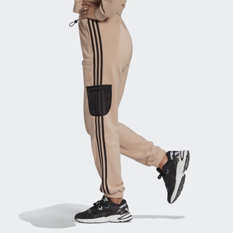 Joggers Adidas Com Bainha Em Pérola Cinza