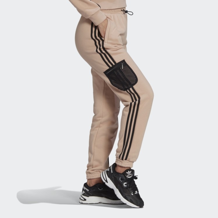 Joggers Adidas Com Bainha Em Pérola Cinza