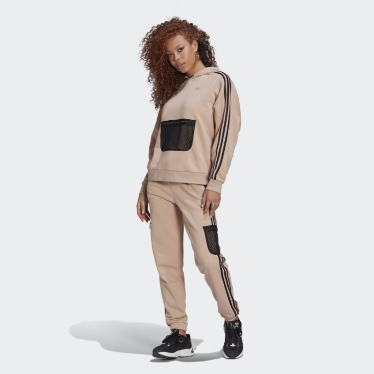 Joggers Adidas Com Bainha Em Pérola Cinza