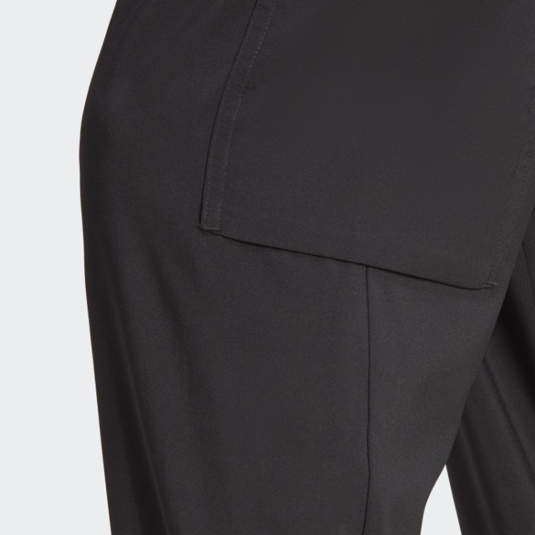 Calça Cargo Cargo Com Logo Tecido Adidas Black Essentials