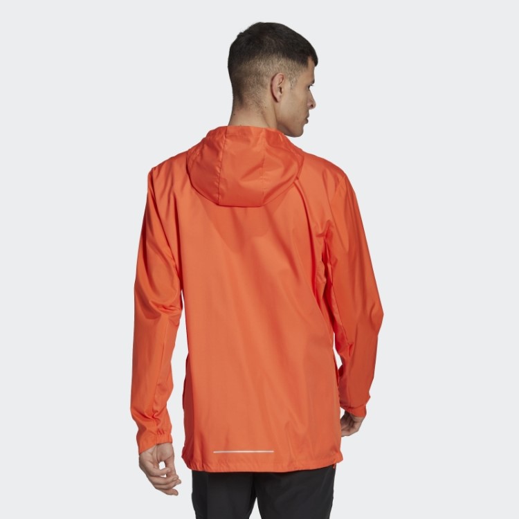 Adidas Laranja Possui A Jaqueta De Corrida