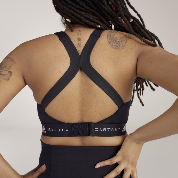 Adidas By Stella Mccartney Sutiã De Amamentação De Alto Suporte Fashion Preto